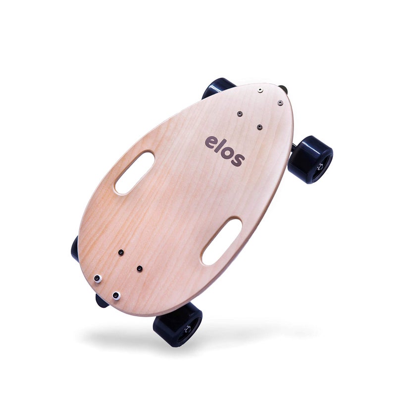 ELOS Mini Longboard Cruiser Skateboard for Adults & Kids, Lightweight Portable Wooden Board with Handle, Big Soft Wheels for Smooth Rides, Durable & Easy to Carry. Ideal for Beginners - Image 4